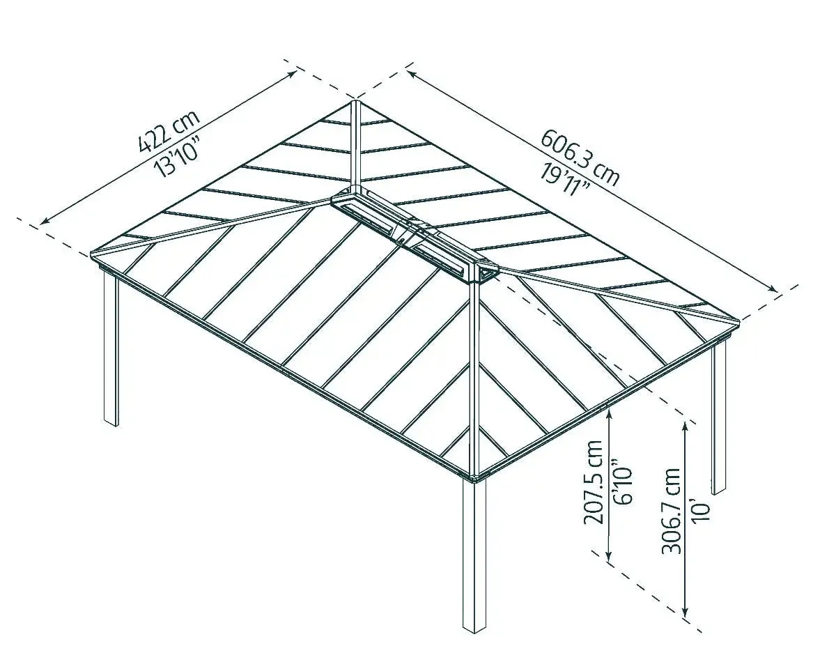 Dallas™ 14 ft. x 20 ft. Garden Gazebo | Palram-Canopia