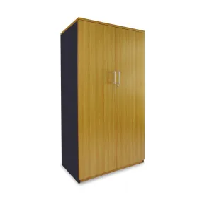 Delta 1800mm Cupboard - Beech / Charcoal