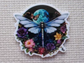 Dragonfly and a Moon Needle Minder, Cover Minder, Magnet