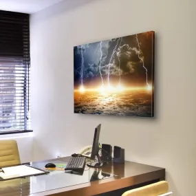 Dramatic Bright Lightning Canvas Wall Art