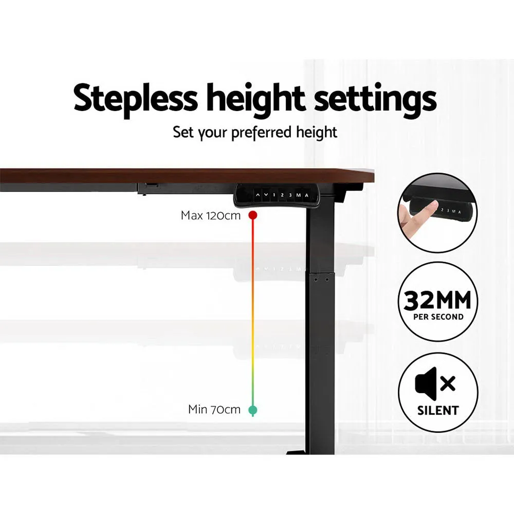 Dual Motor Height Adjustable Standing Desk, 140CM, Artiss