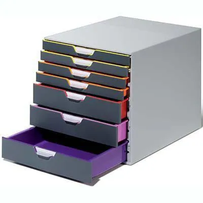 Durable Varicolor Drawer File 7 Draw Grey