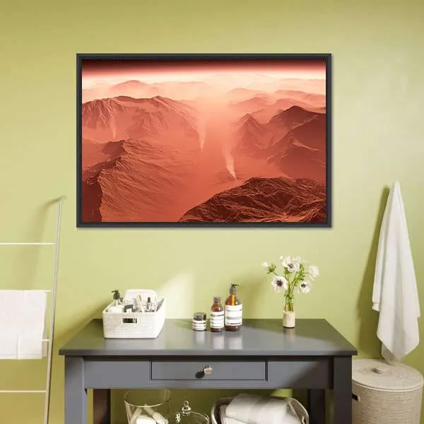 Dust Storm On Mars Canvas Wall Art
