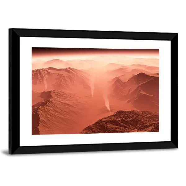 Dust Storm On Mars Canvas Wall Art