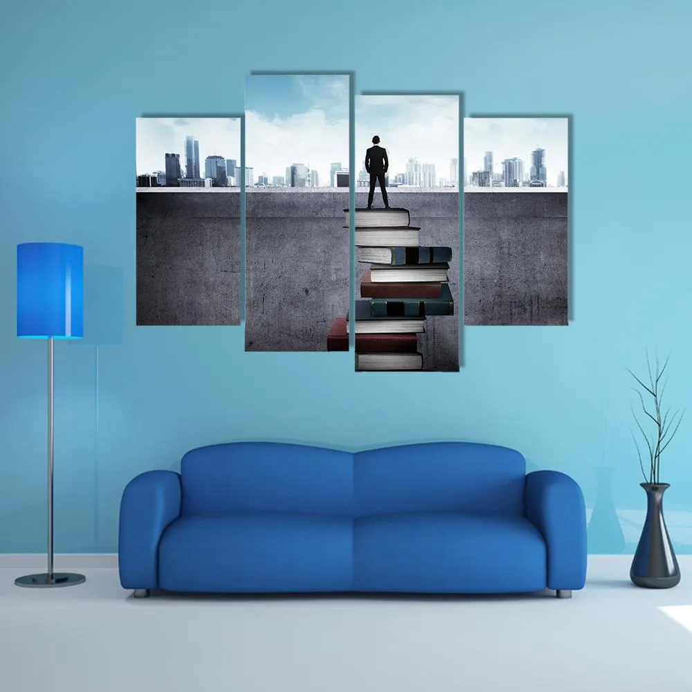Education For Success Concept Canvas Wall Art