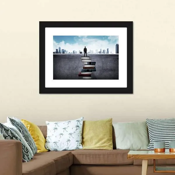 Education For Success Concept Canvas Wall Art