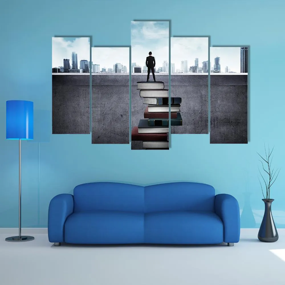 Education For Success Concept Canvas Wall Art
