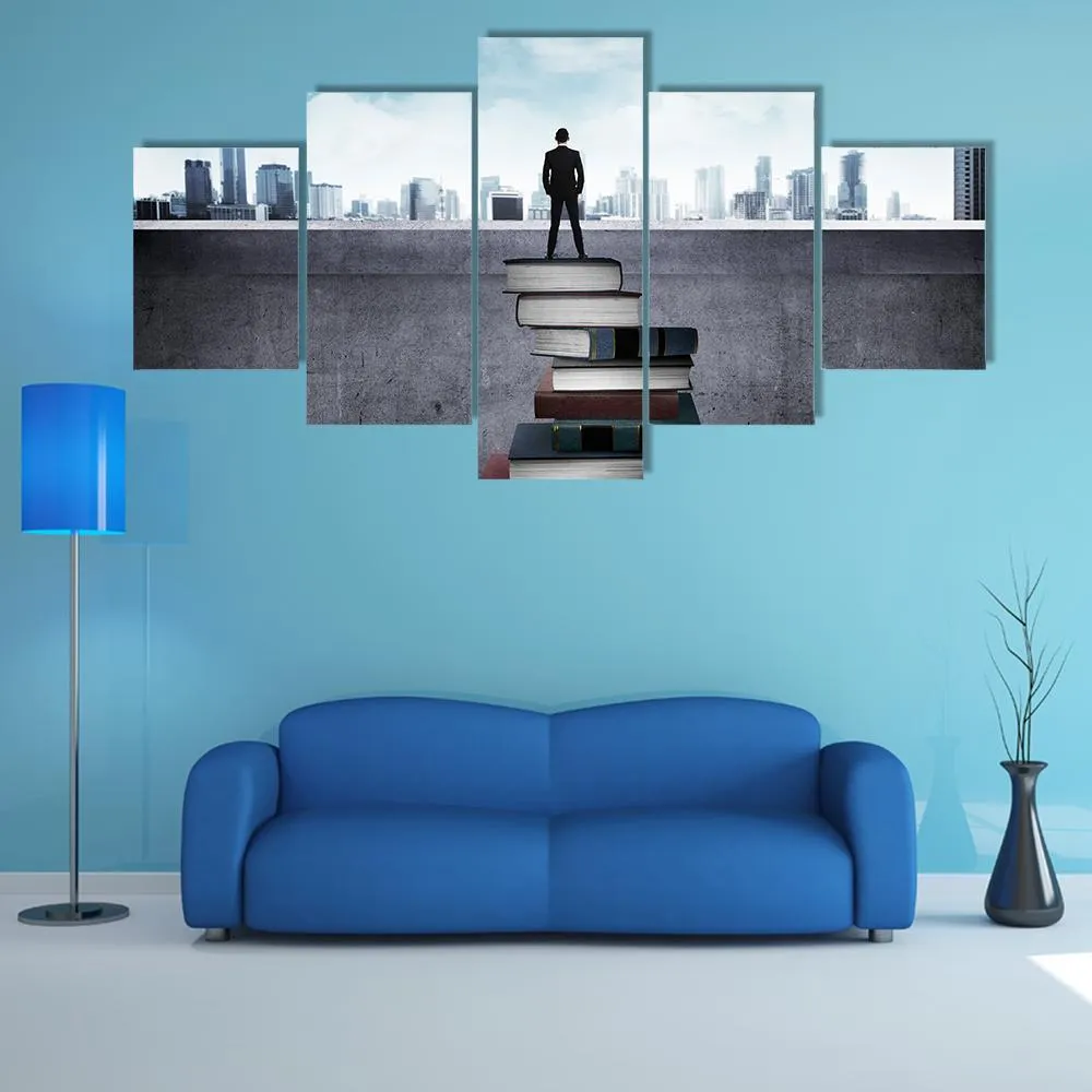 Education For Success Concept Canvas Wall Art