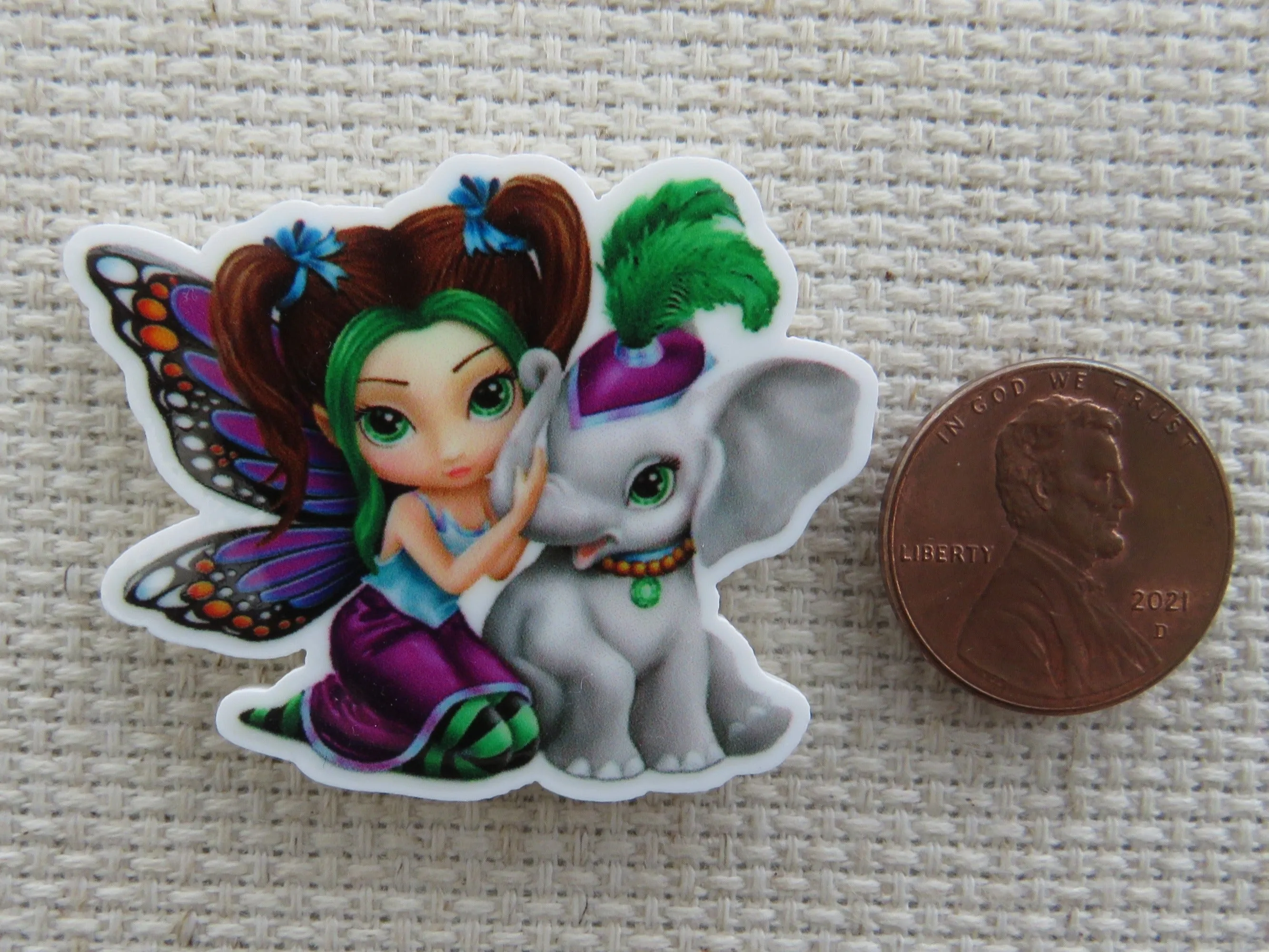 Elephant Fairy Needle Minder, Cover Minder, Magnet
