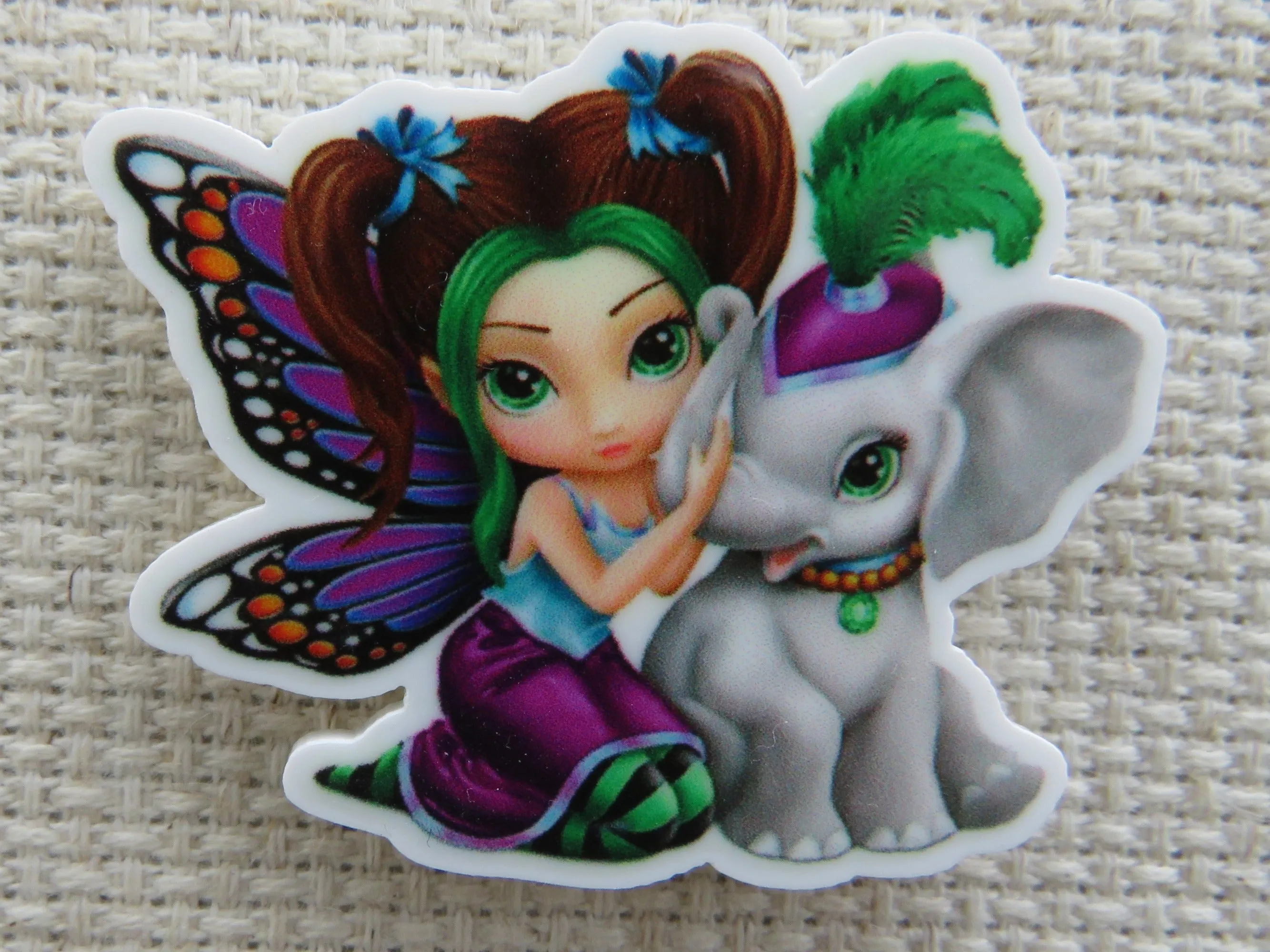 Elephant Fairy Needle Minder, Cover Minder, Magnet