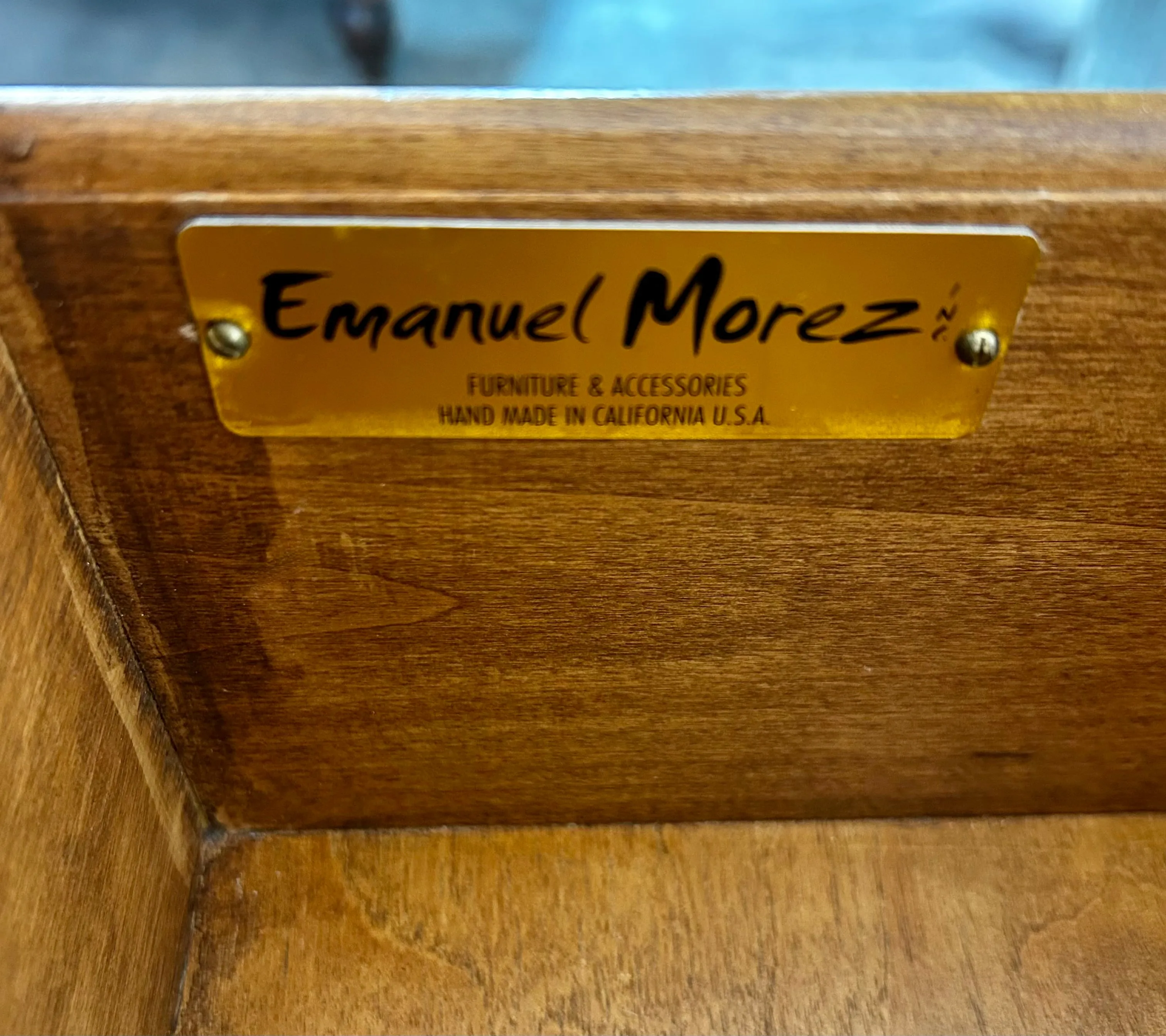 Emanual Morez Dresser Cabinets, Diamond Commodes, Golden Lion Feet, Pair