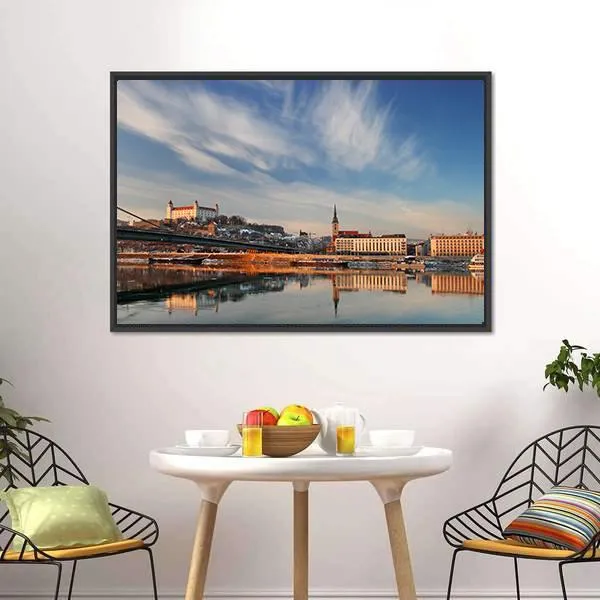 Embankment Of Danube Valley Canvas Wall Art