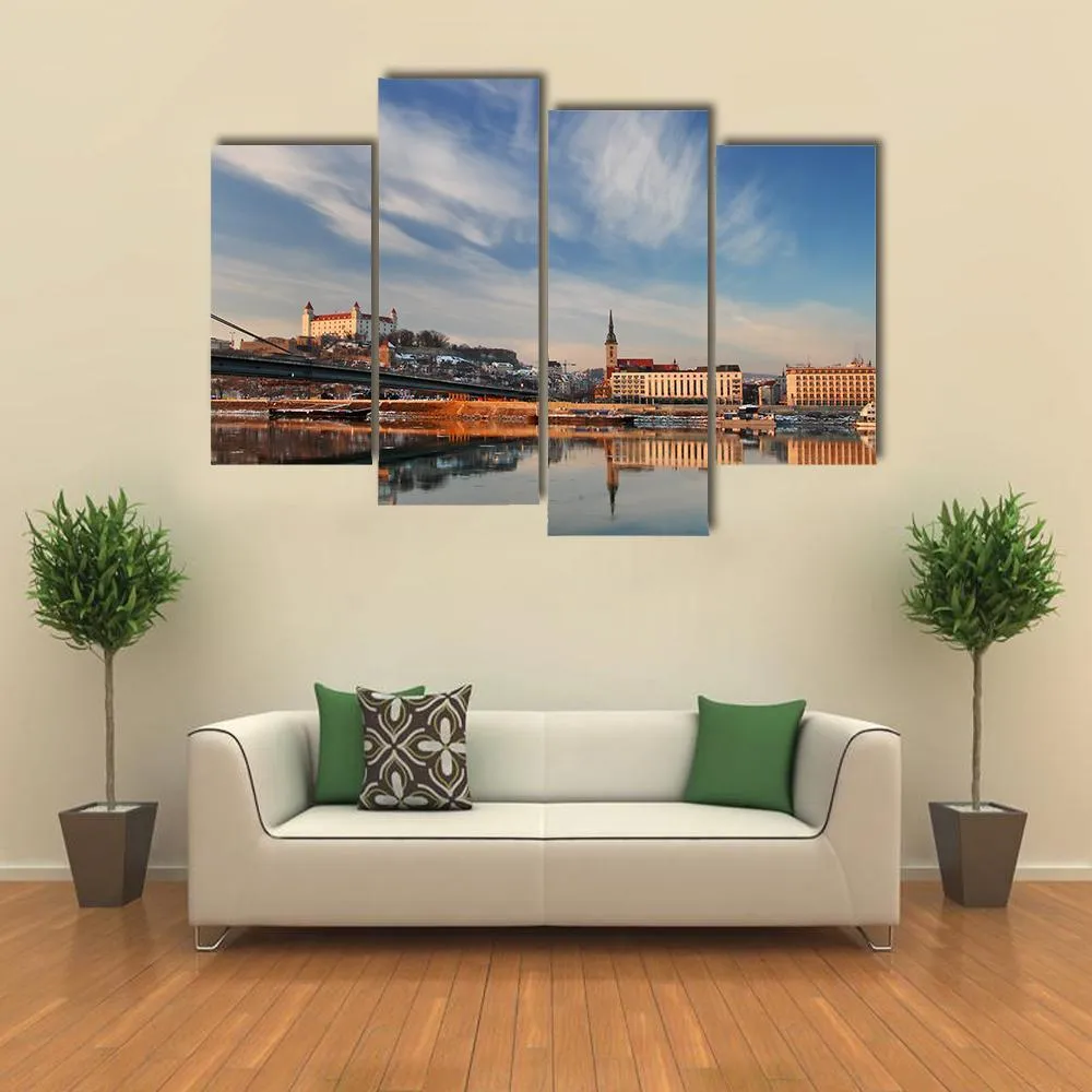 Embankment Of Danube Valley Canvas Wall Art