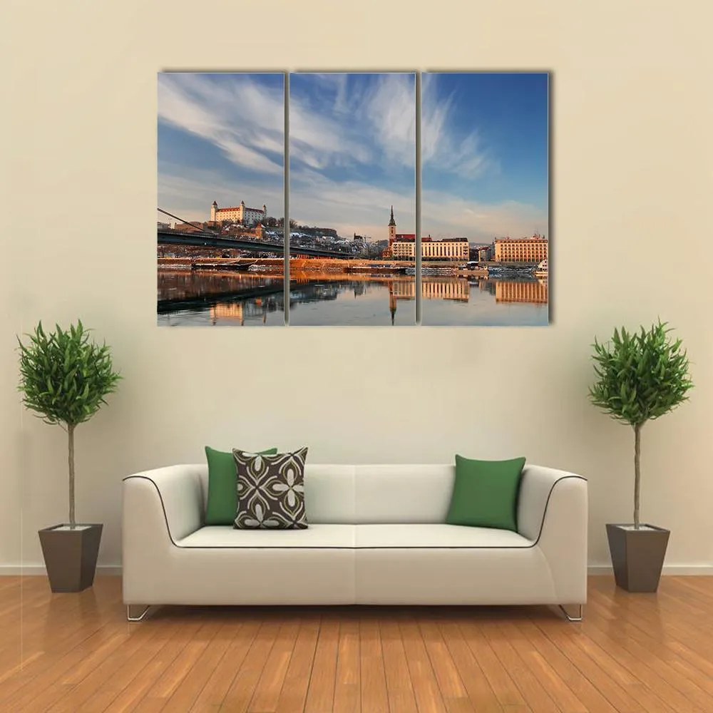 Embankment Of Danube Valley Canvas Wall Art