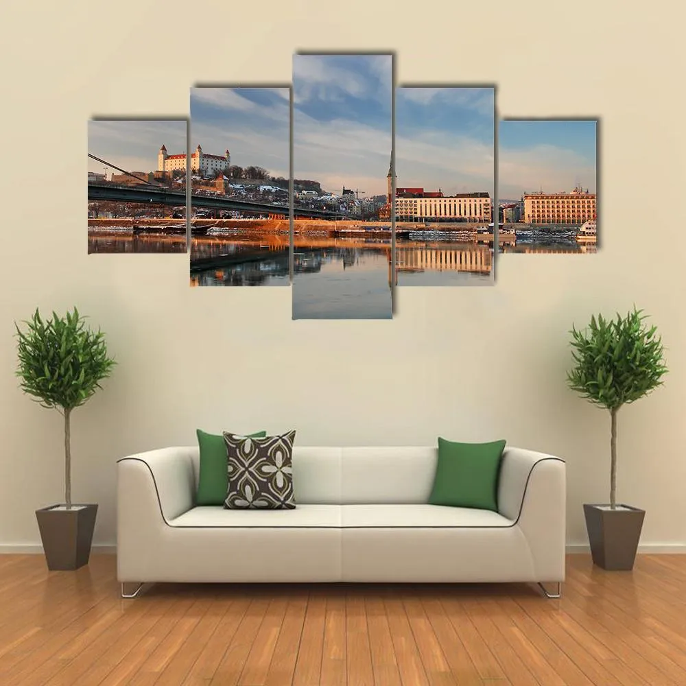 Embankment Of Danube Valley Canvas Wall Art