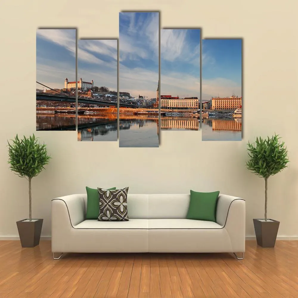 Embankment Of Danube Valley Canvas Wall Art