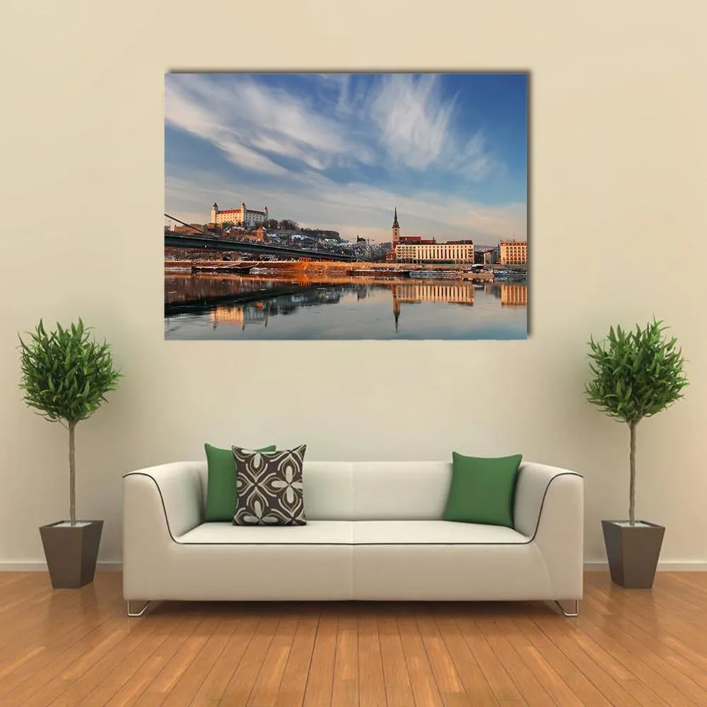 Embankment Of Danube Valley Canvas Wall Art