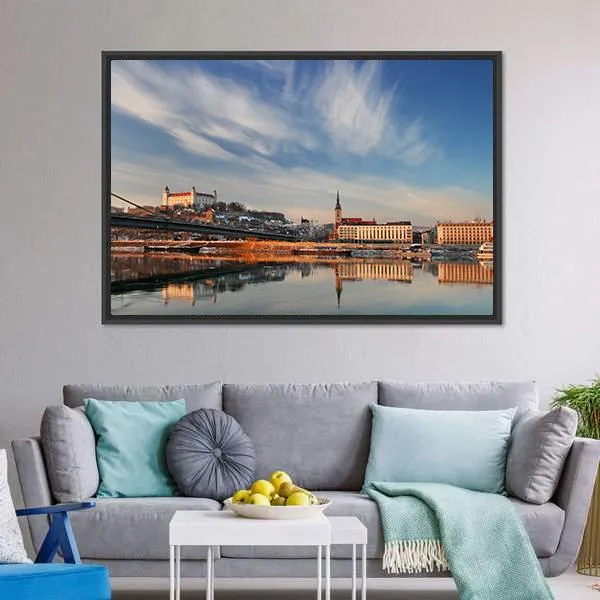 Embankment Of Danube Valley Canvas Wall Art