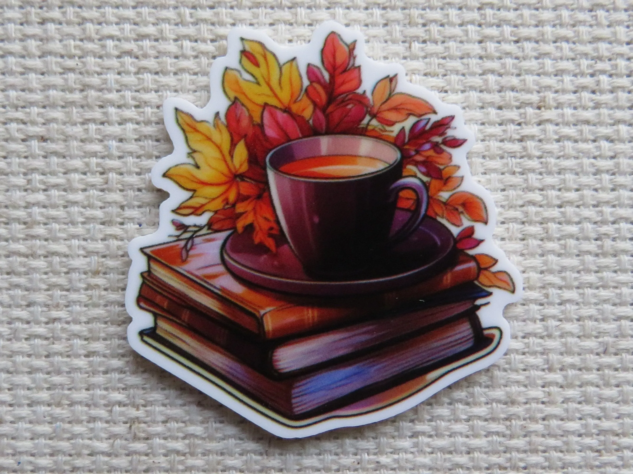 Fall Reading Needle Minder, Cover Minder, Magnet