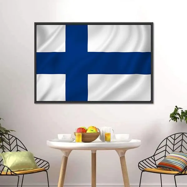 Finland Flag Canvas Wall Art