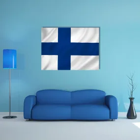 Finland Flag Canvas Wall Art