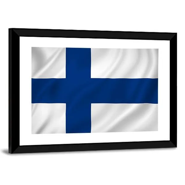 Finland Flag Canvas Wall Art