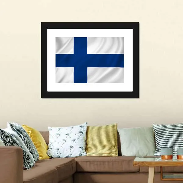 Finland Flag Canvas Wall Art