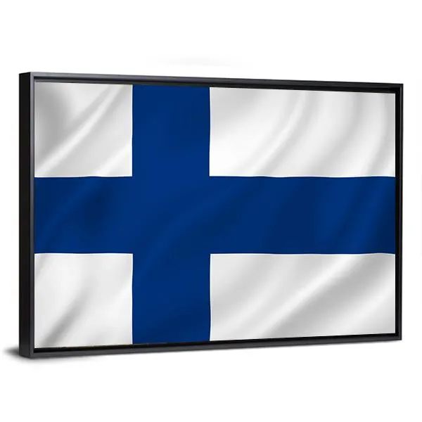 Finland Flag Canvas Wall Art