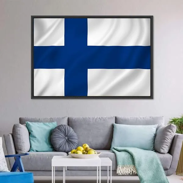 Finland Flag Canvas Wall Art