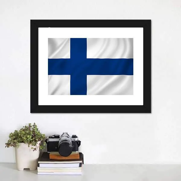 Finland Flag Canvas Wall Art
