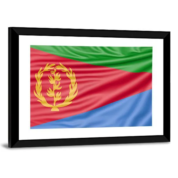 Flag Of Eritrea Canvas Wall Art
