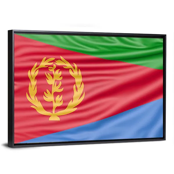 Flag Of Eritrea Canvas Wall Art