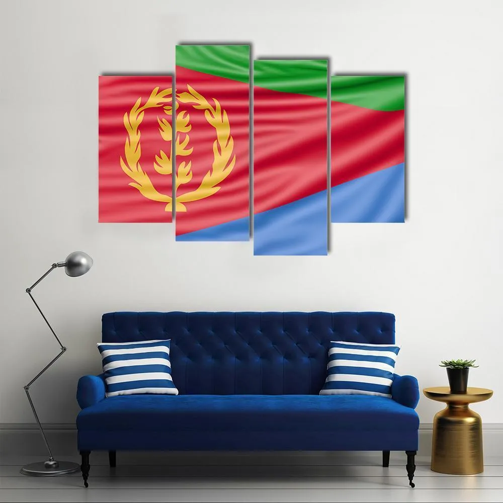 Flag Of Eritrea Canvas Wall Art