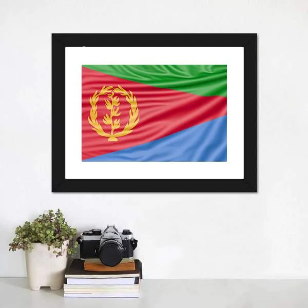 Flag Of Eritrea Canvas Wall Art