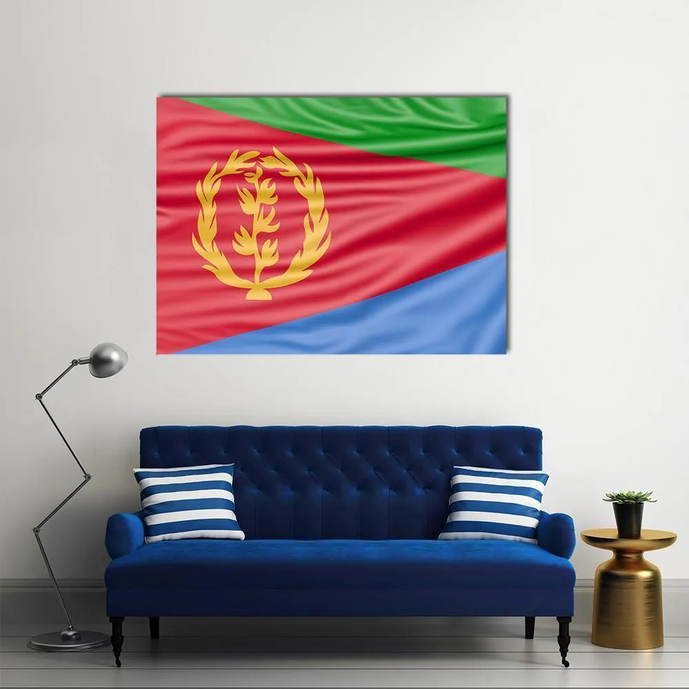 Flag Of Eritrea Canvas Wall Art