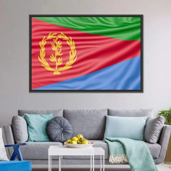 Flag Of Eritrea Canvas Wall Art