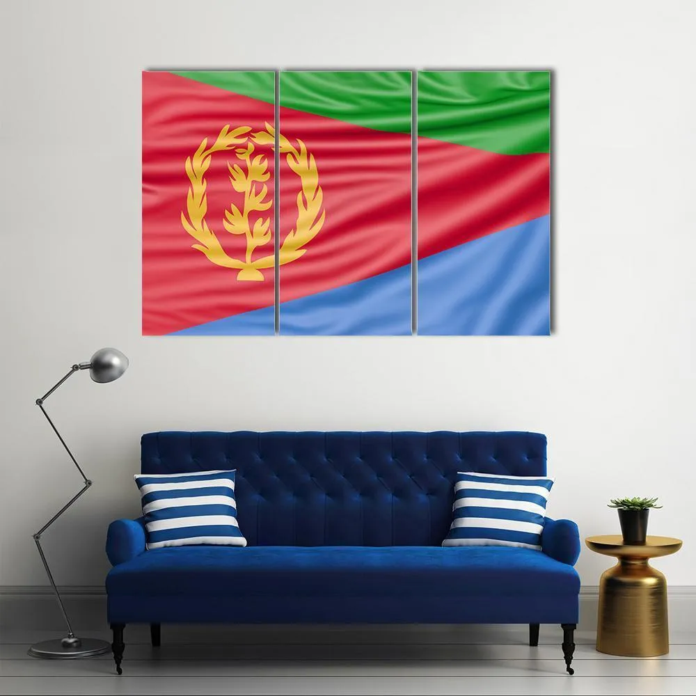 Flag Of Eritrea Canvas Wall Art