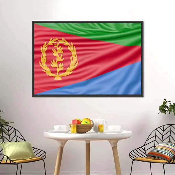 Flag Of Eritrea Canvas Wall Art