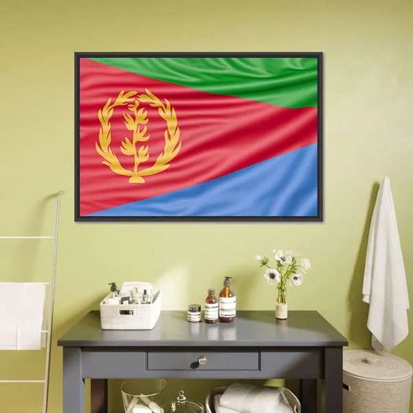 Flag Of Eritrea Canvas Wall Art