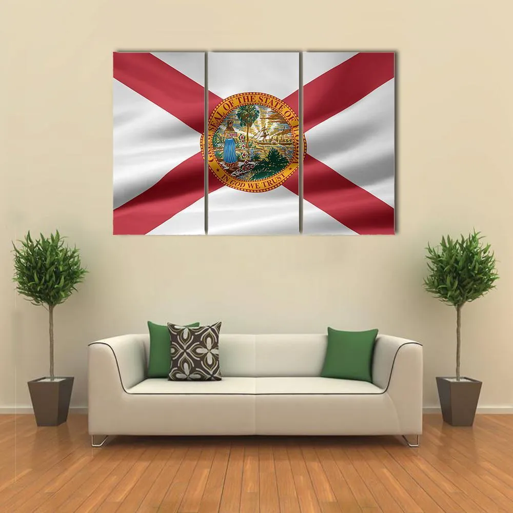 Flag Of Florida Canvas Wall Art