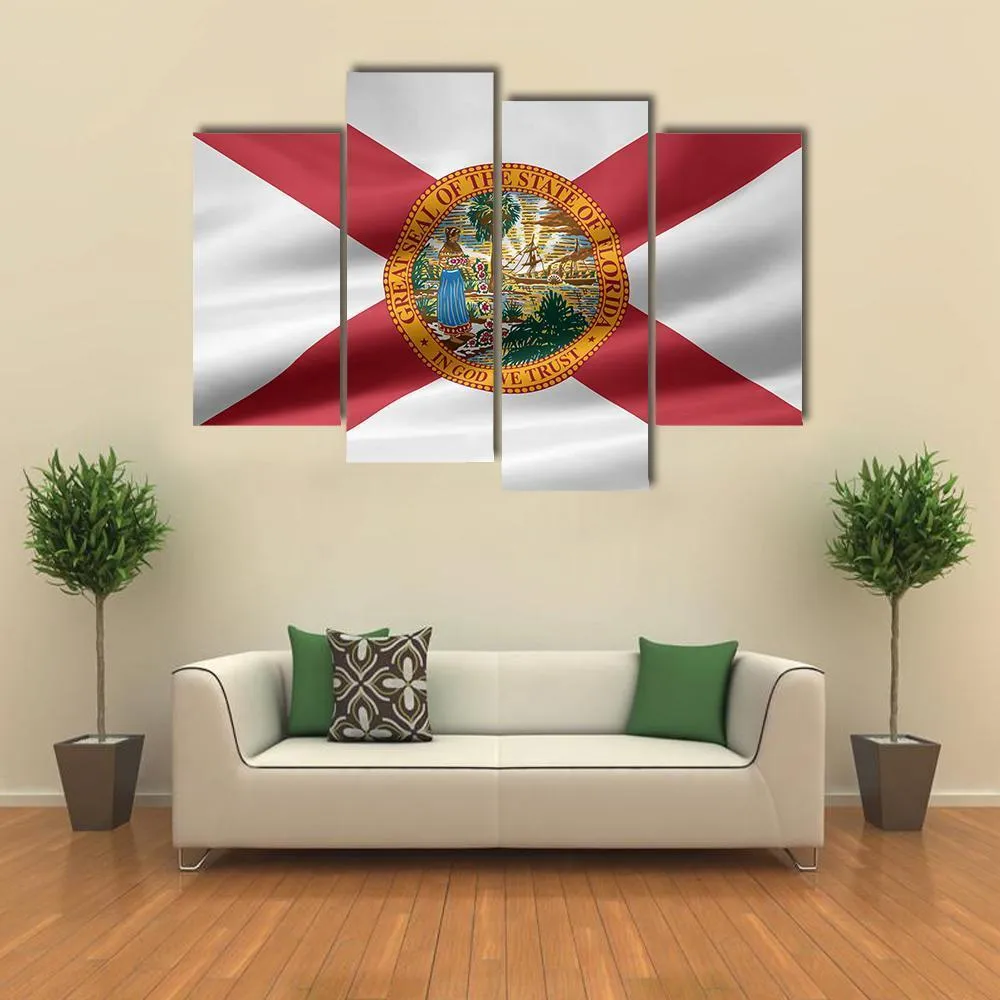 Flag Of Florida Canvas Wall Art