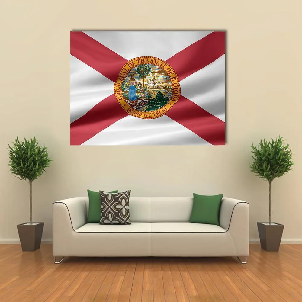 Flag Of Florida Canvas Wall Art