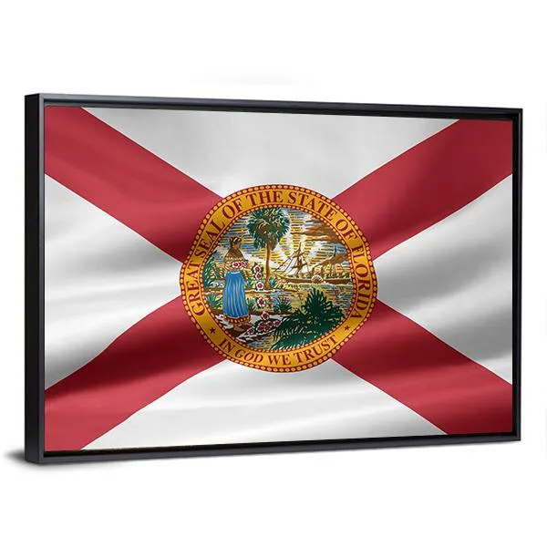 Flag Of Florida Canvas Wall Art