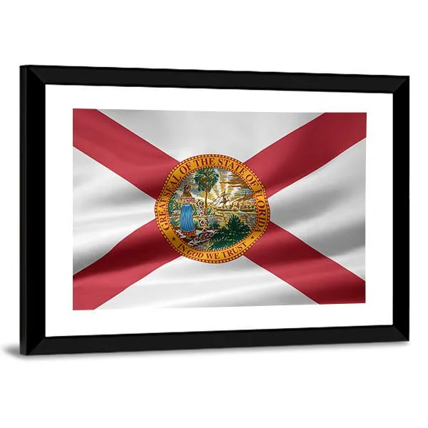 Flag Of Florida Canvas Wall Art