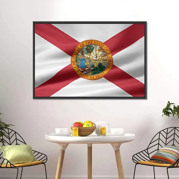 Flag Of Florida Canvas Wall Art