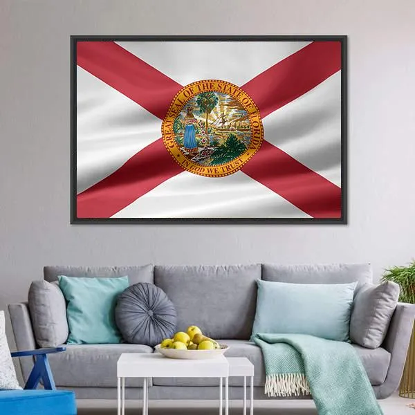 Flag Of Florida Canvas Wall Art