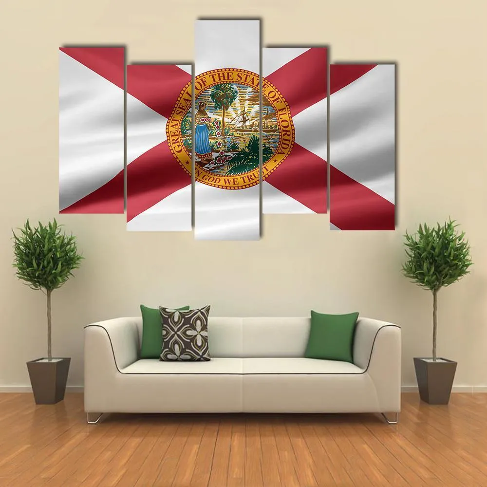 Flag Of Florida Canvas Wall Art