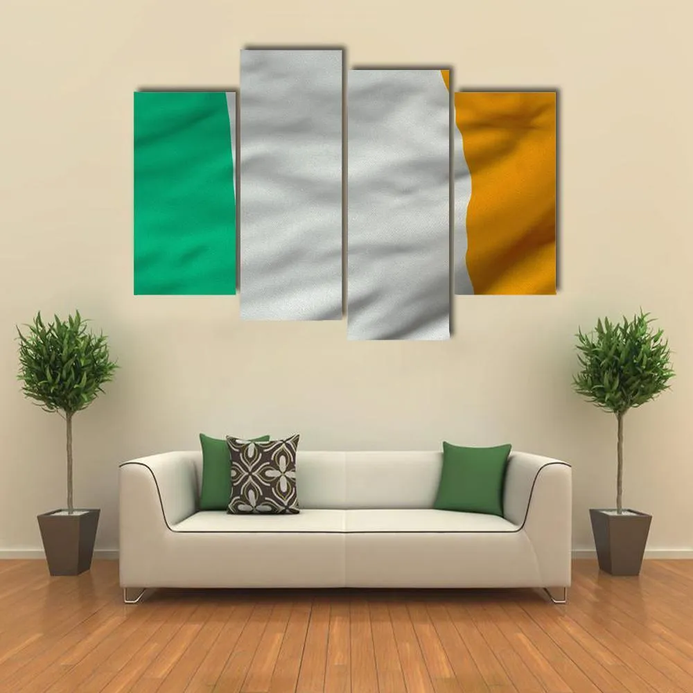 Flag Of Ireland Canvas Wall Art