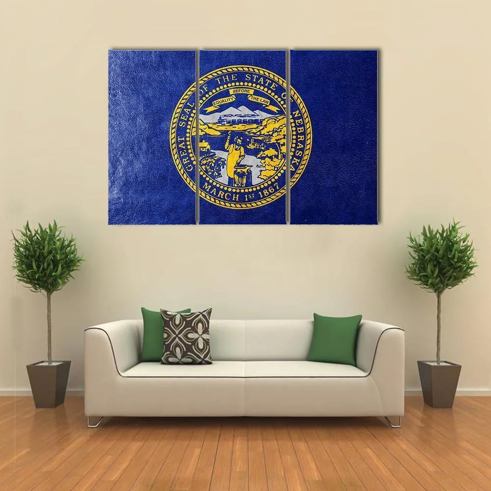 Flag Of Nebraska Canvas Wall Art