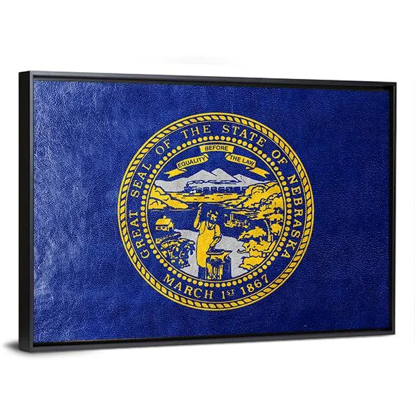 Flag Of Nebraska Canvas Wall Art